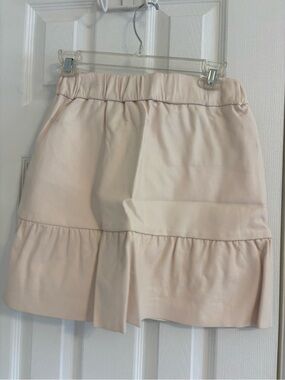 Club Monaco Light Blush Ruffle Hem Mini Skirt
